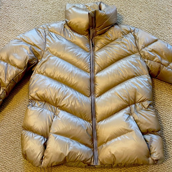 Athleta Jackets & Coats Athleta Light Gold Puffer Jacket Poshmark